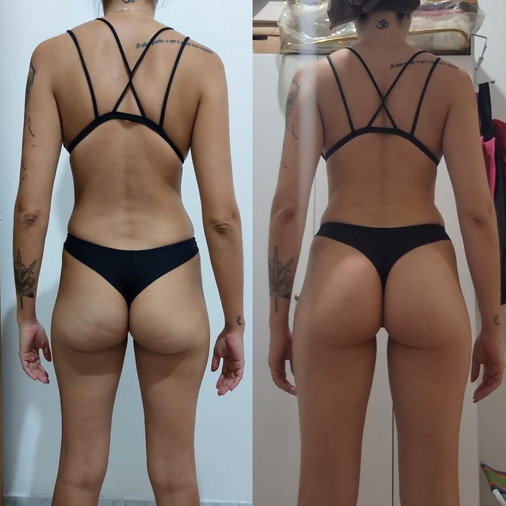 Transformação da aluna Gabi